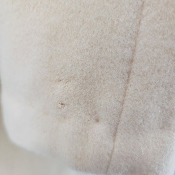 Metzger's Vintage 60's Womens Cream 100% Pure Cashmere Fur Trim Collar Cape Coat - Picture 15 of 15